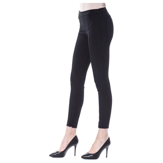 BYBLOS Black Polyester Women Skinny Pant BYBLOS