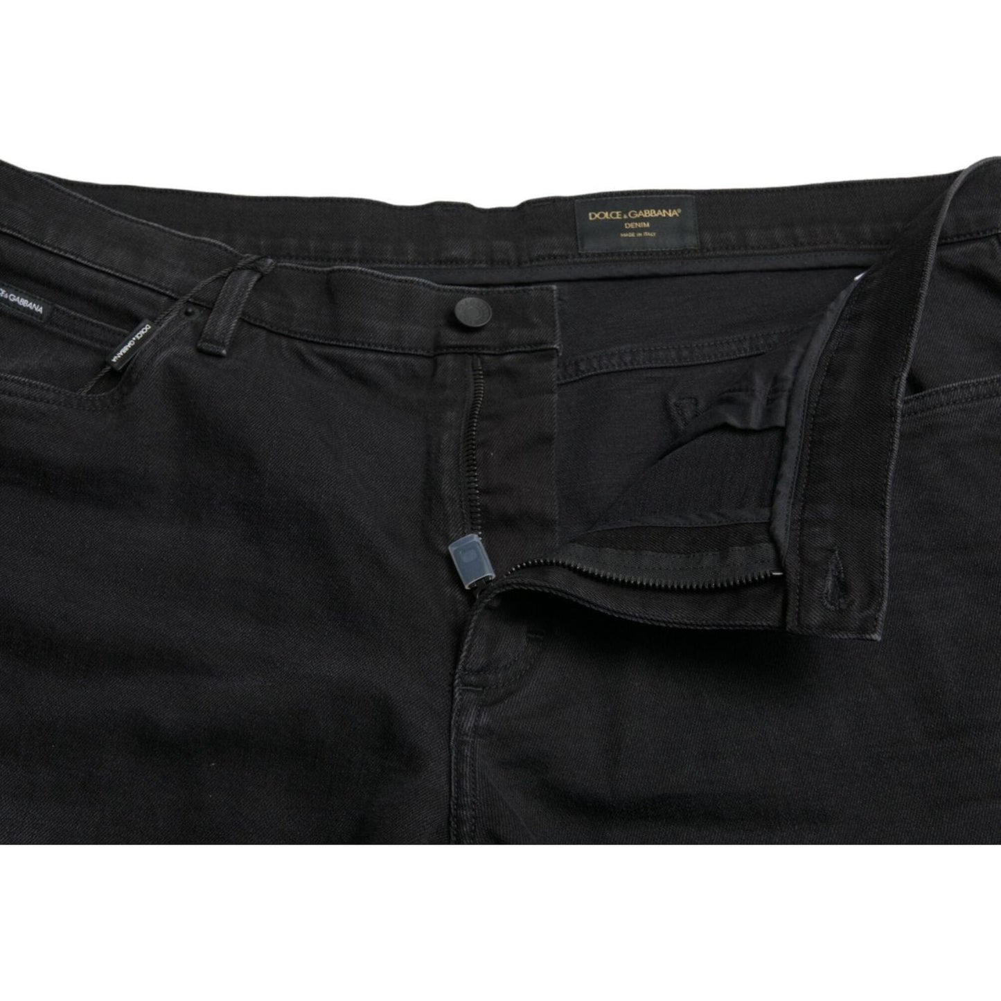 Dolce & Gabbana Chic Black Bermuda Denim Shorts Dolce & Gabbana