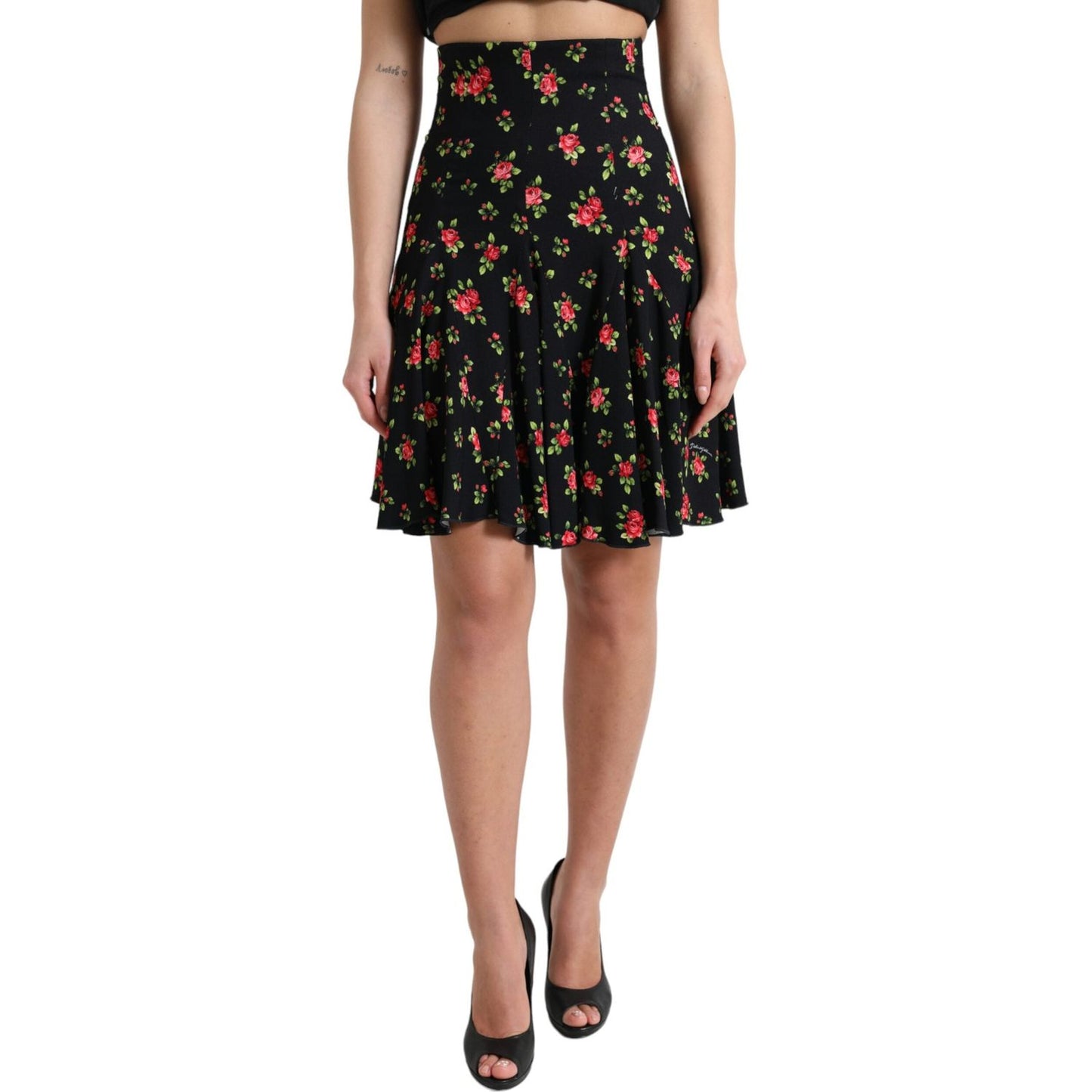 Dolce & Gabbana Floral A-Line Mini Skirt with High Waist Dolce & Gabbana