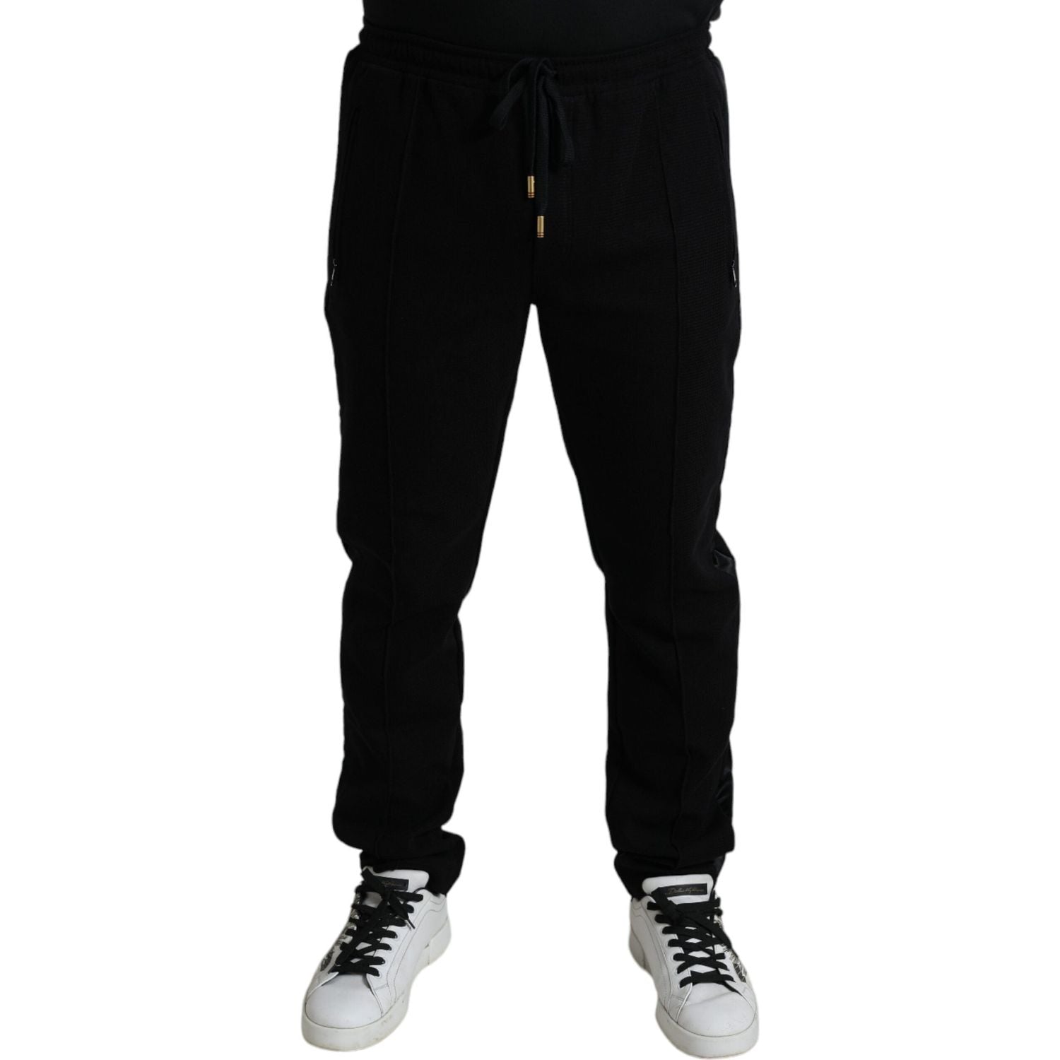 Dolce & Gabbana Elegant Black Cotton Blend Jogger Pants