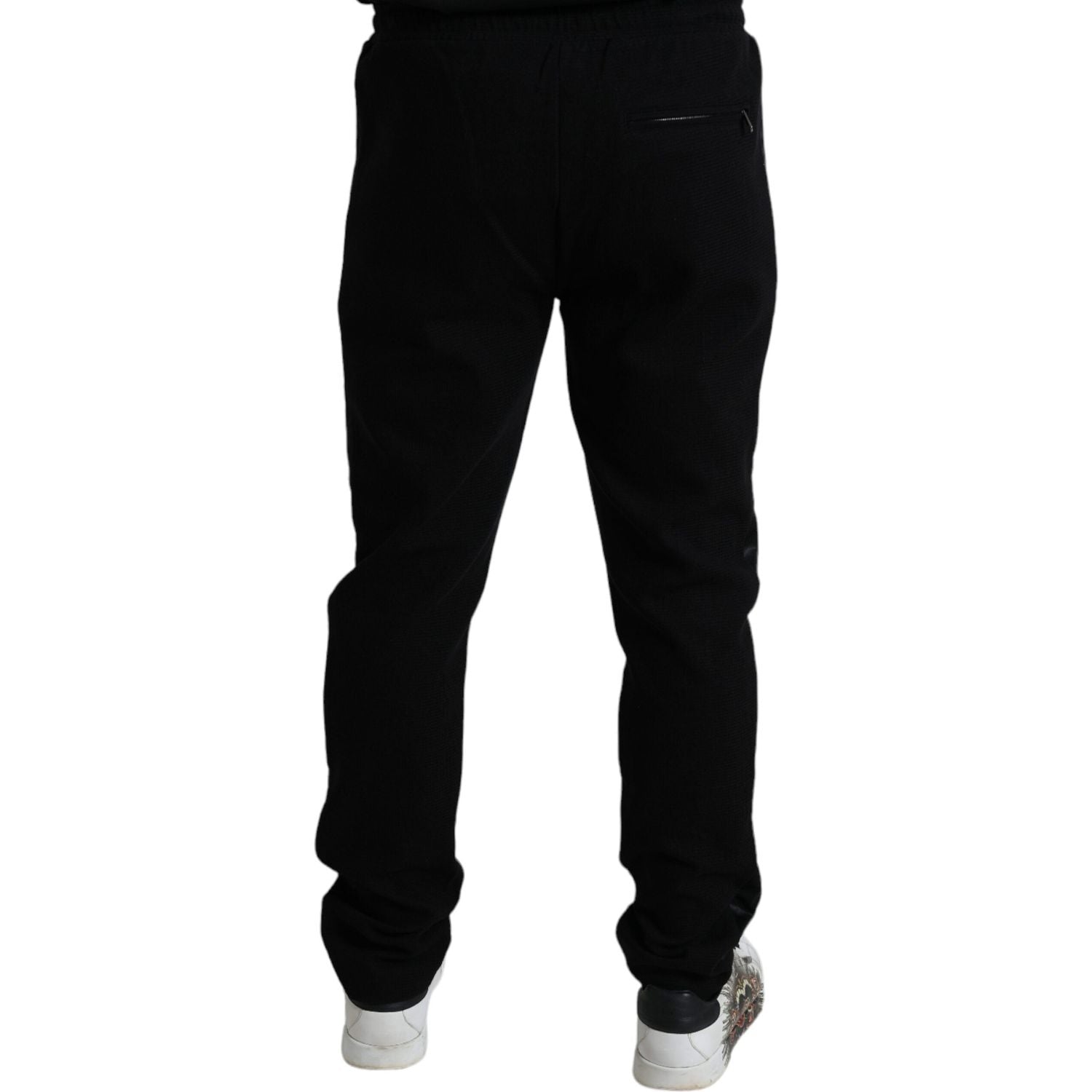 Dolce & Gabbana Elegant Black Cotton Blend Jogger Pants