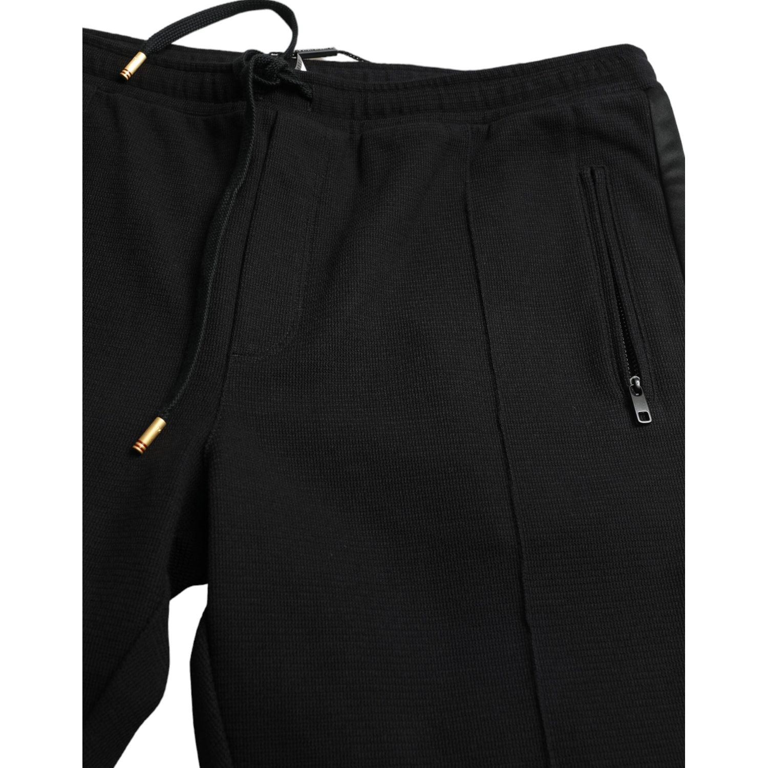 Dolce & Gabbana Elegant Black Cotton Blend Jogger Pants