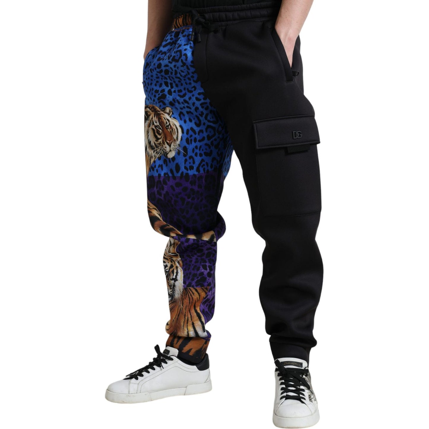 Dolce & Gabbana Elegant Tiger Print Joggers Dolce & Gabbana