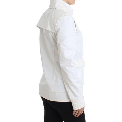 GF Ferre White Double Breasted Jacket Coat Blazer