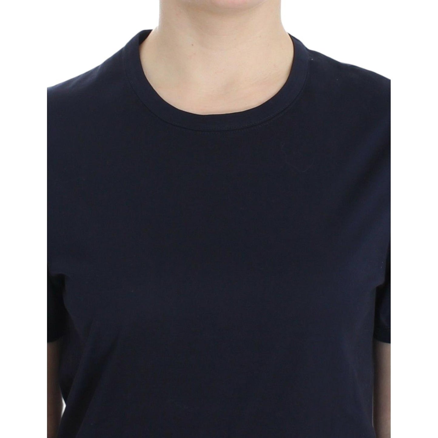 Ermanno Scervino Elegant Blue Cotton Sweater Ermanno Scervino