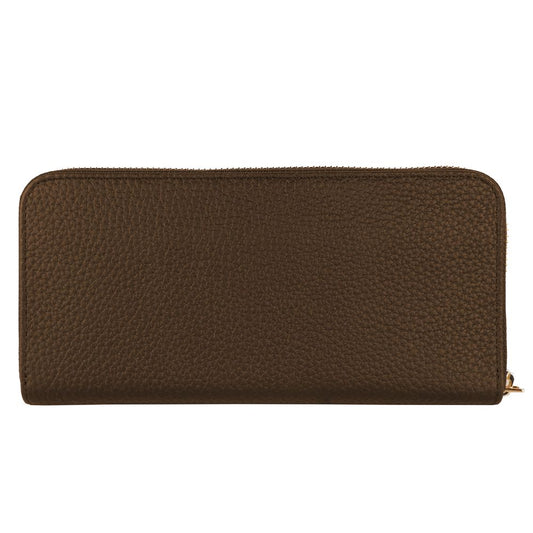 Baldinini Trend Exquisite Leather Zip Wallet in Brown Baldinini Trend