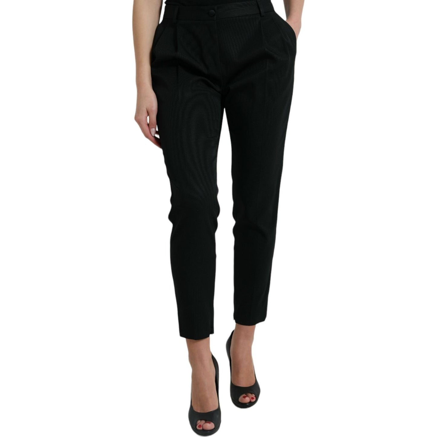 Dolce & Gabbana Elegant High-Waist Tapered Cropped Pants Dolce & Gabbana