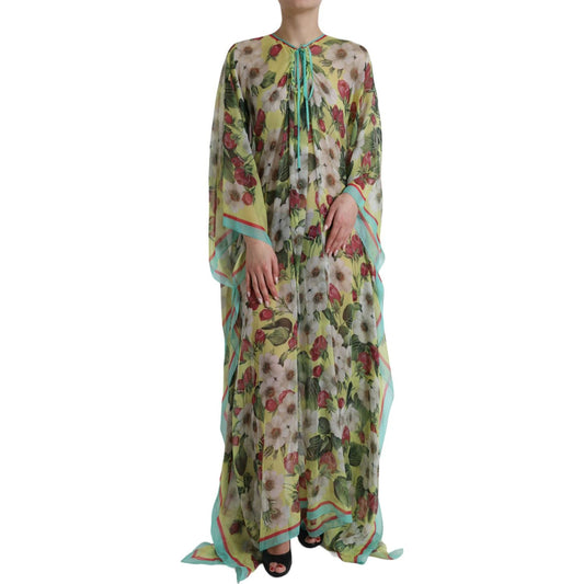 Dolce & Gabbana Elegant Floral Silk Maxi Dress Dolce & Gabbana