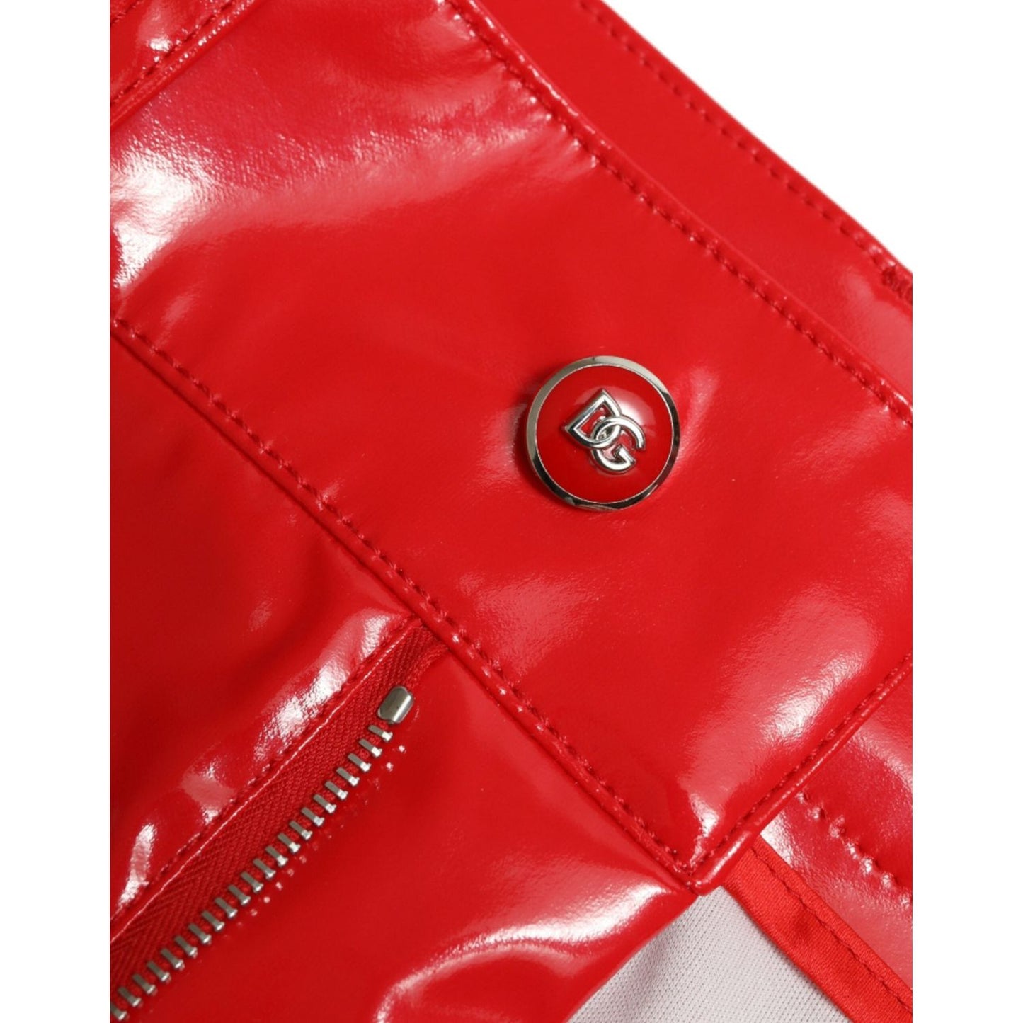 Dolce & Gabbana High Waist Red Skinny Pants - Sleek and Chic Dolce & Gabbana