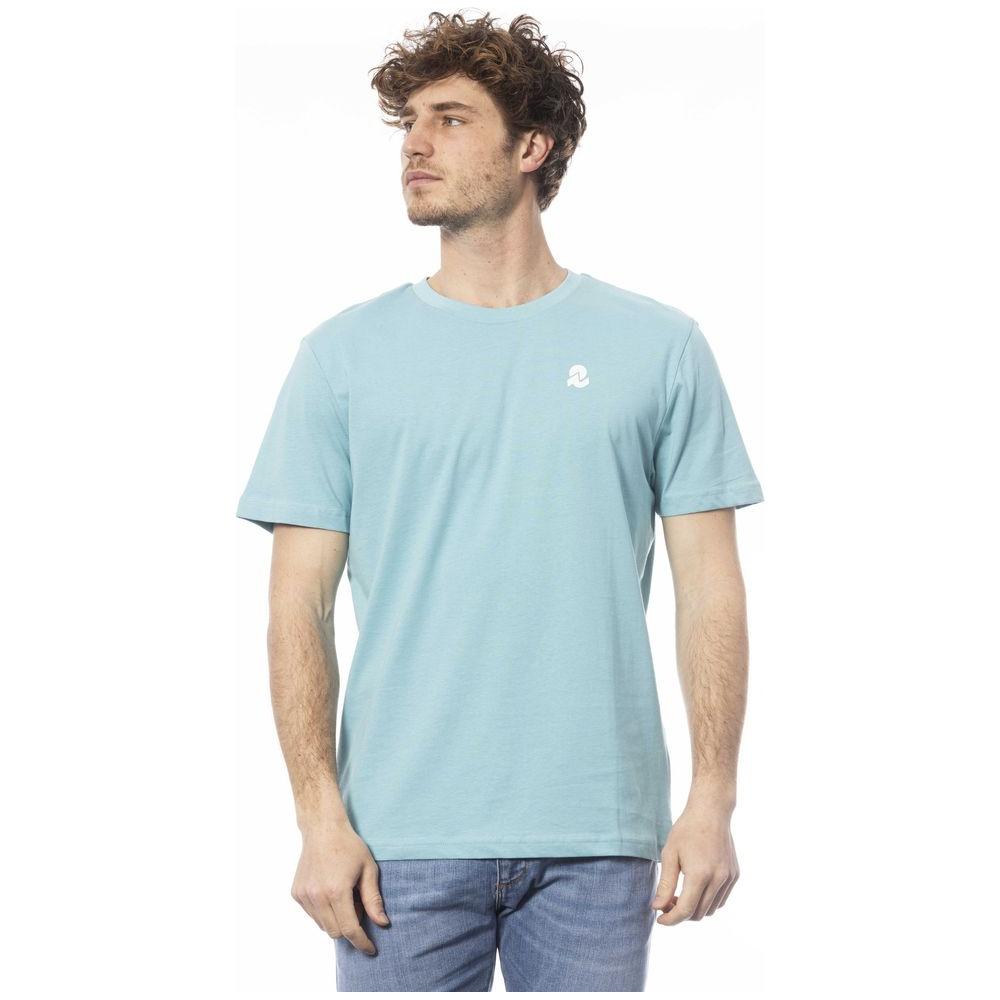 Invicta Light Blue Cotton Men T-Shirt Invicta