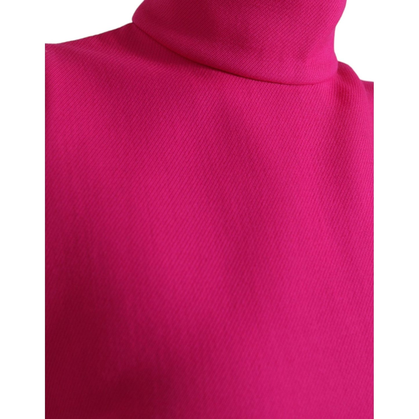 Dolce & Gabbana Elegant Pink Turtleneck Sleeveless Wool Top Dolce & Gabbana