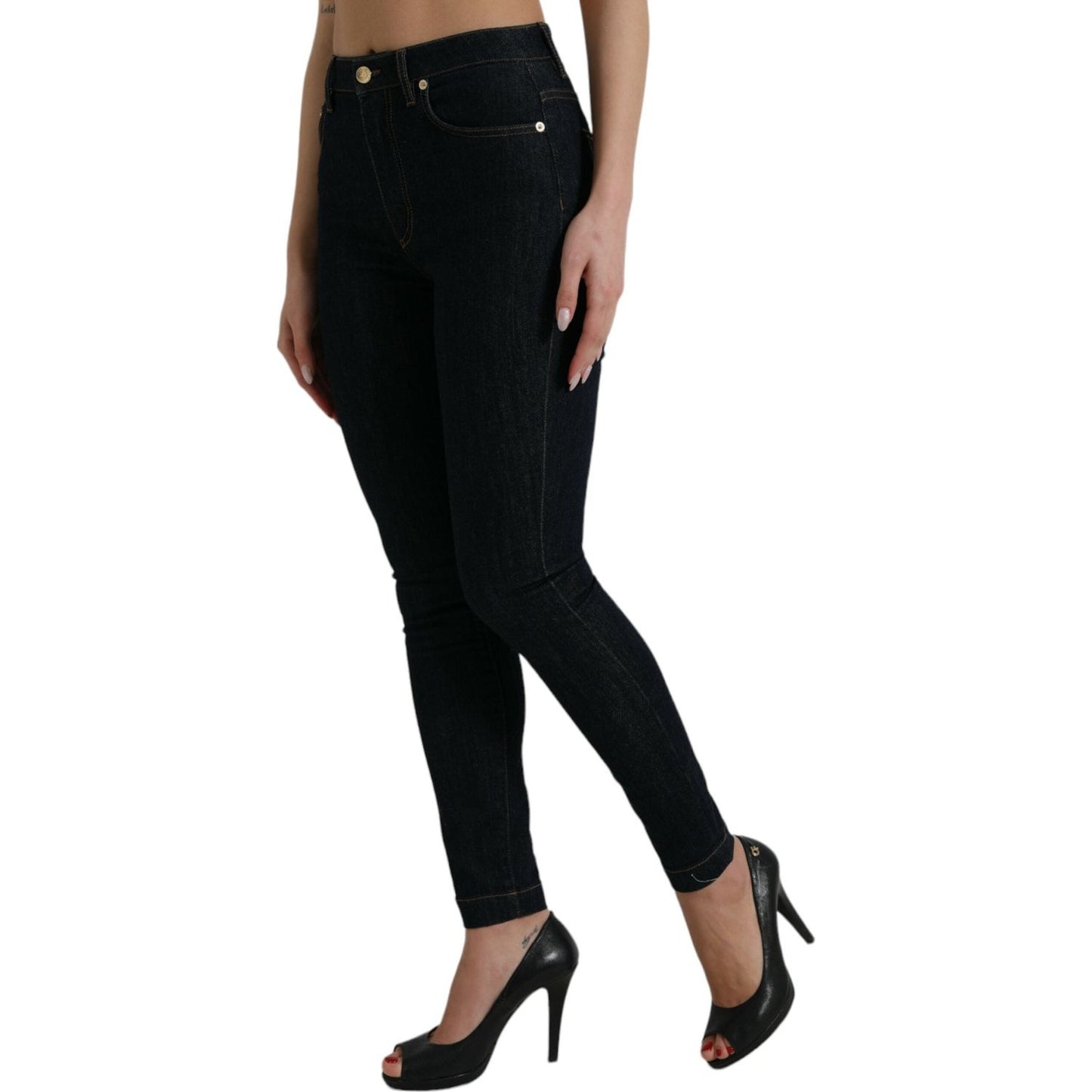 Dolce & Gabbana Sleek Mid-Waist Stretch Denim Jeans Dolce & Gabbana