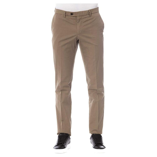 Trussardi Brown Cotton Men Pant Trussardi