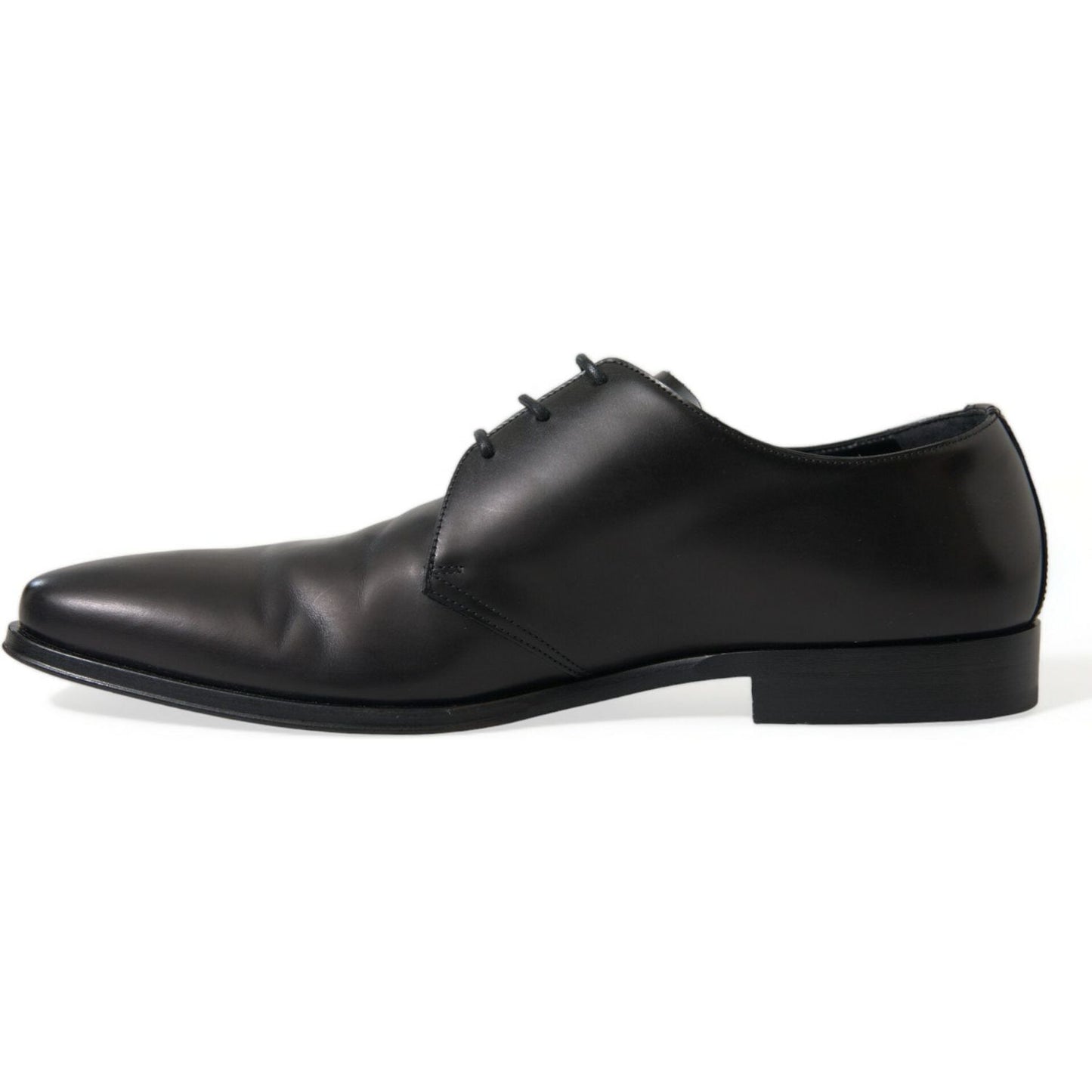 Dolce & Gabbana Elegant Black Leather Derby Dress Shoes Dolce & Gabbana