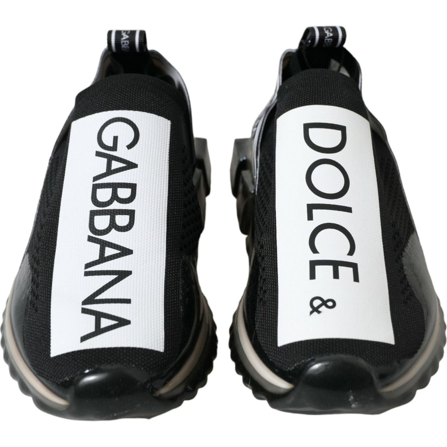 Dolce & Gabbana Elegant Black & White Sorrento Sneakers Dolce & Gabbana