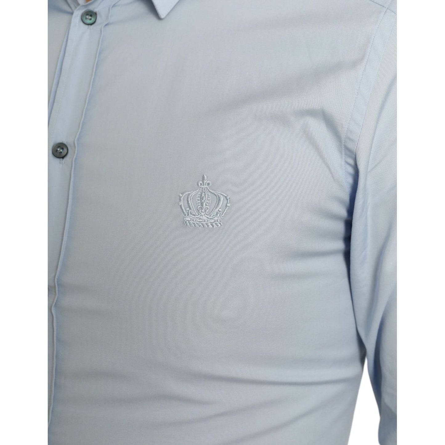 Dolce & Gabbana Elegant Slim Fit Sky Blue Dress Shirt Dolce & Gabbana