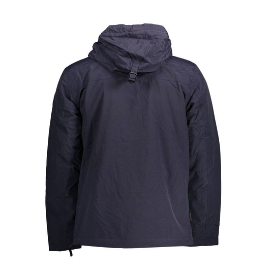 Napapijri Blue Polyamide Men Jacket Napapijri