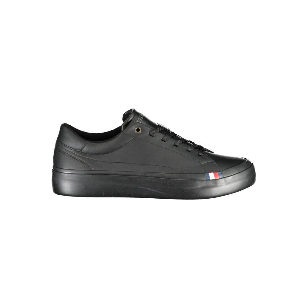 Tommy Hilfiger Black Polyethylene Men Sneaker Tommy Hilfiger