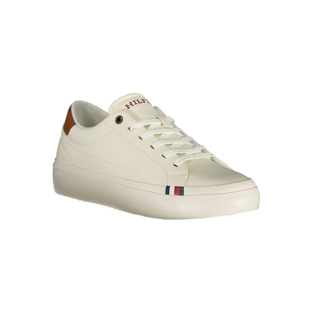 Tommy Hilfiger White Polyethylene Men Sneaker Tommy Hilfiger