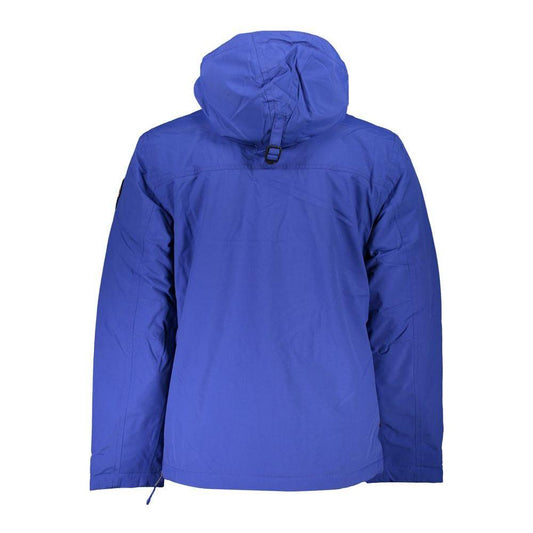 Napapijri Blue Polyamide Men Jacket Napapijri