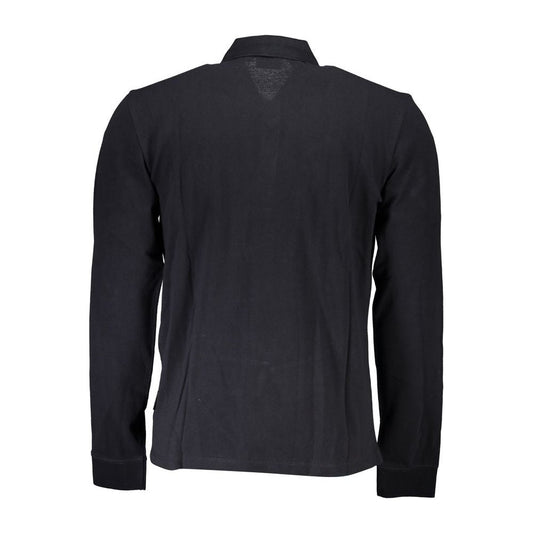 Napapijri Black Cotton Men Polo Shirt Napapijri