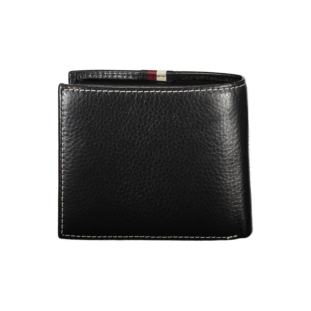 Tommy Hilfiger Black Leather Men Wallet Tommy Hilfiger