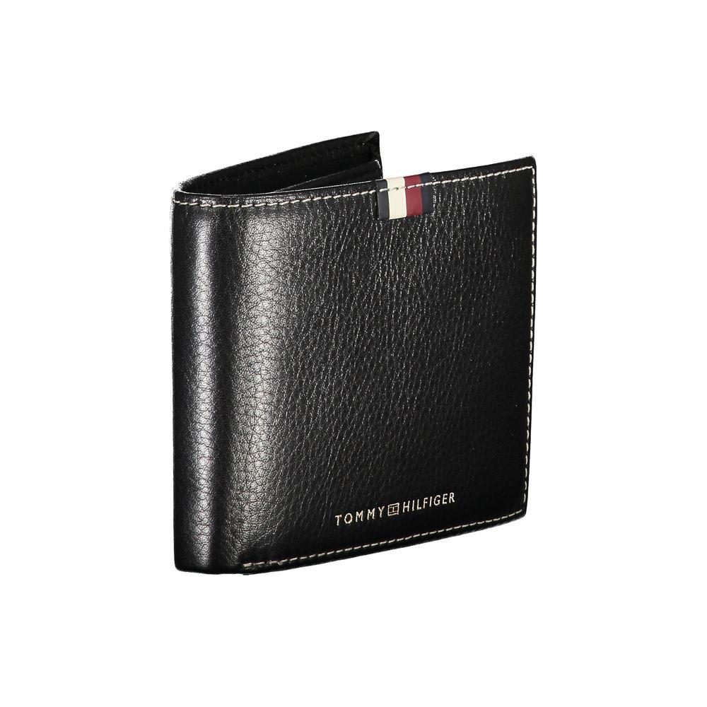 Tommy Hilfiger Black Leather Men Wallet Tommy Hilfiger