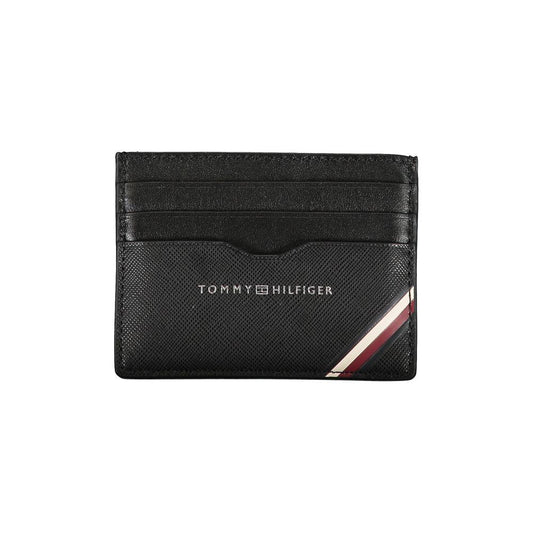 Tommy Hilfiger Black Leather Men Wallet Tommy Hilfiger