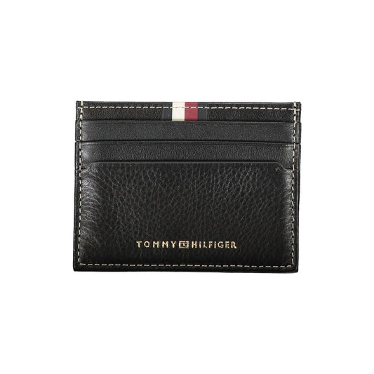 Tommy Hilfiger Black Leather Men Wallet Tommy Hilfiger