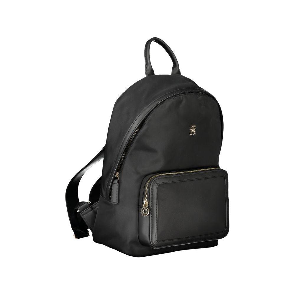 Tommy Hilfiger Black Polyester Women Backpack Tommy Hilfiger