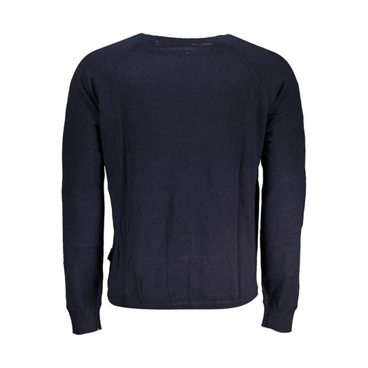 Napapijri Elegant Crew Neck Sweater with Contrast Details Napapijri