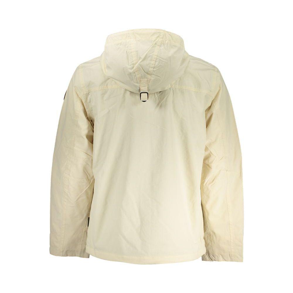 Napapijri Chic Beige Hooded Sports Jacket Napapijri