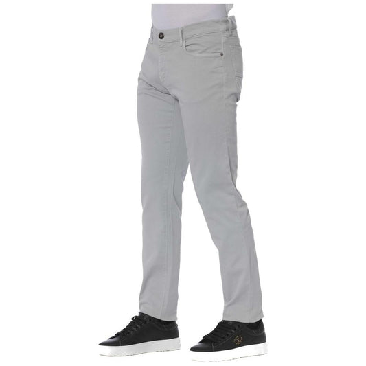 Trussardi Jeans Gray Cotton Men Jeans Trussardi Jeans