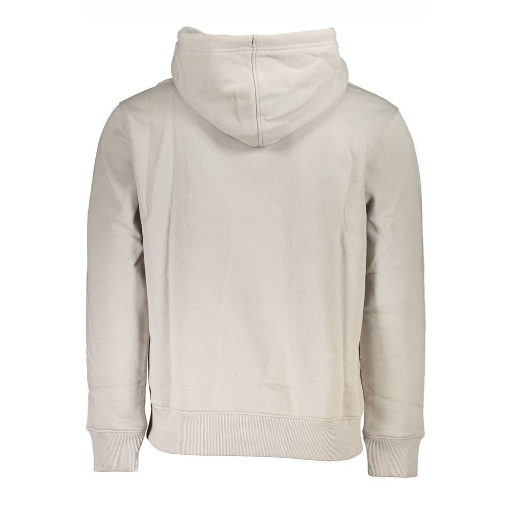 Calvin Klein Chic Gray Fleece Hooded Sweatshirt Calvin Klein