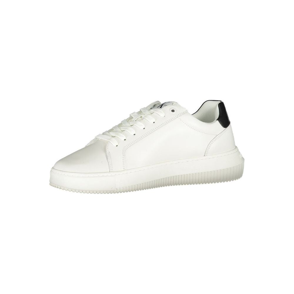 Calvin Klein Sophisticated White Lace-Up Sneakers