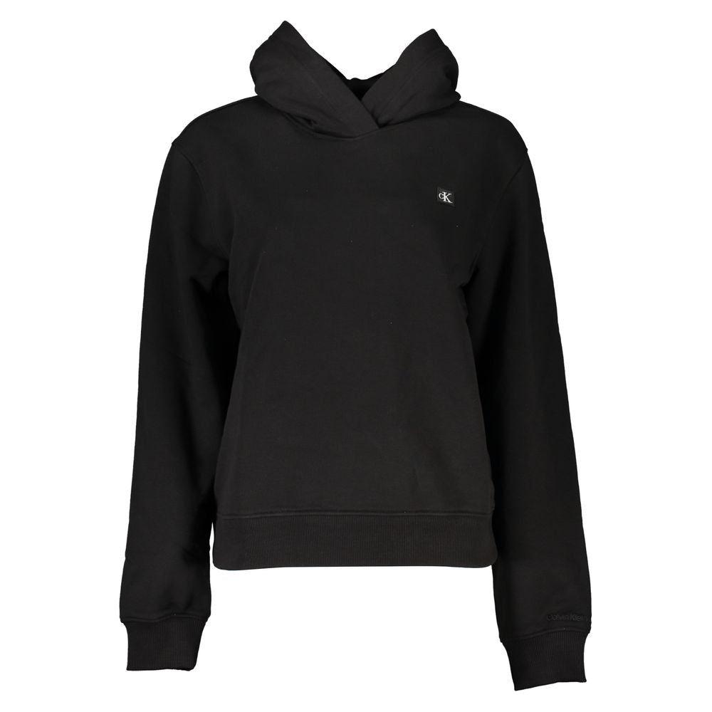 Calvin Klein Elegant Hooded Sweatshirt in Timeless Black Calvin Klein