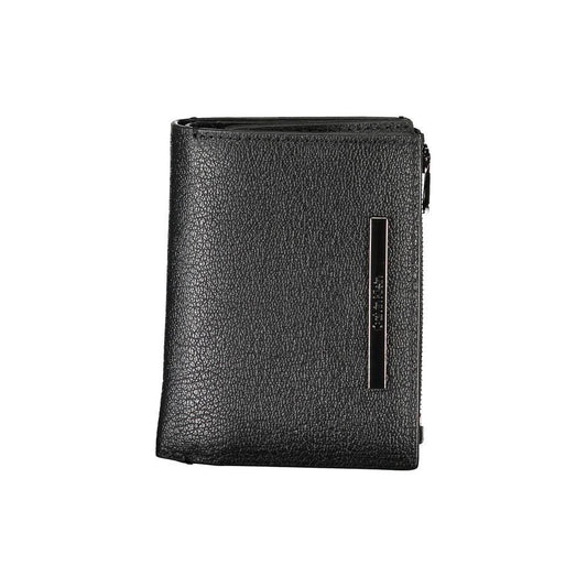 Calvin Klein Sleek Black Leather Wallet with Coin Purse Calvin Klein