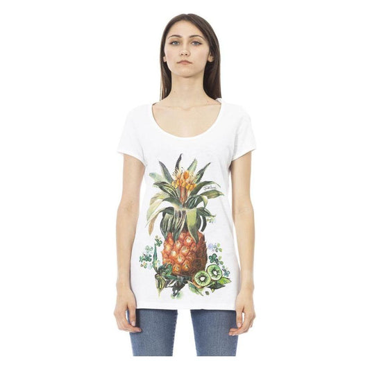 Just Cavalli White Cotton Women T-Shirt Just Cavalli