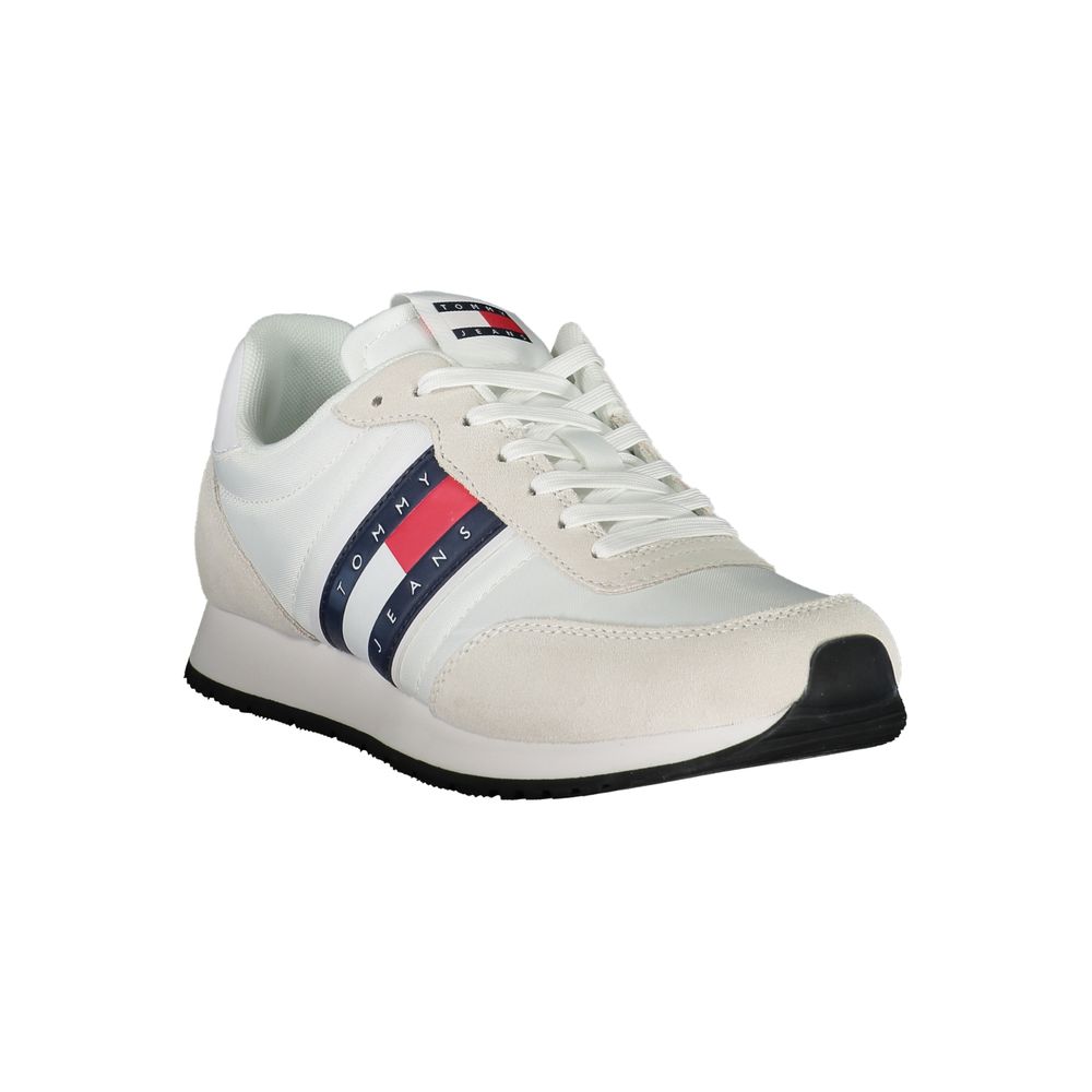 Tommy Hilfiger Sleek White Sneakers with Contrasting Details Tommy Hilfiger