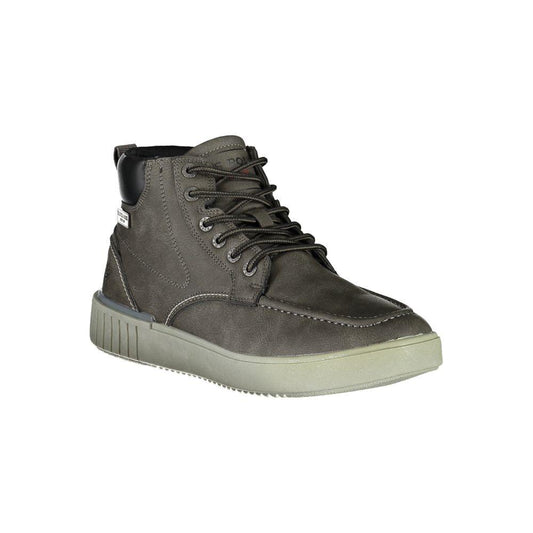 U.S. POLO ASSN. Sophisticated Gray Lace-Up Boots with Contrast Detailing U.S. POLO ASSN.