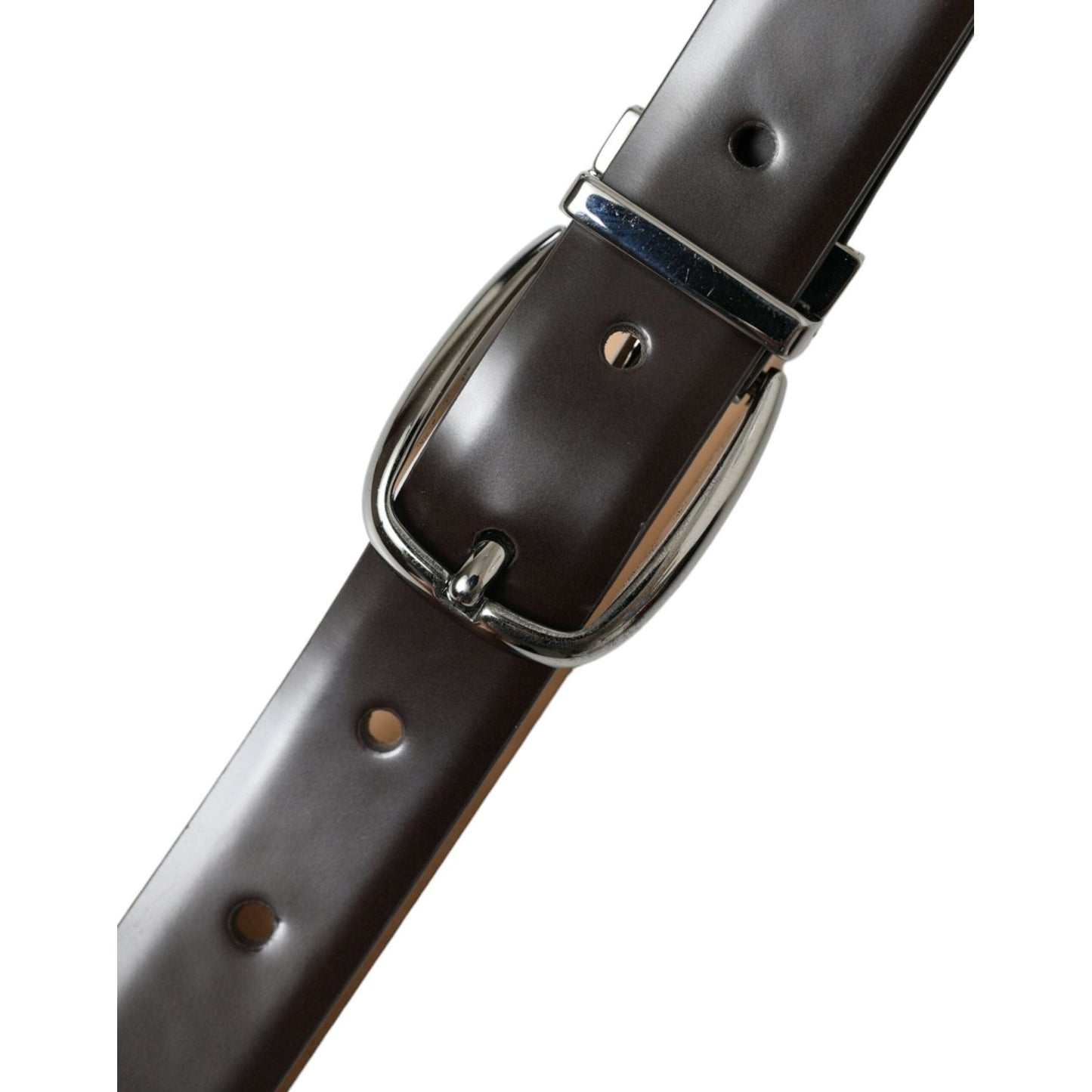 Dolce & Gabbana Elegant Leather Belt with Eye-Catching Buckle Dolce & Gabbana