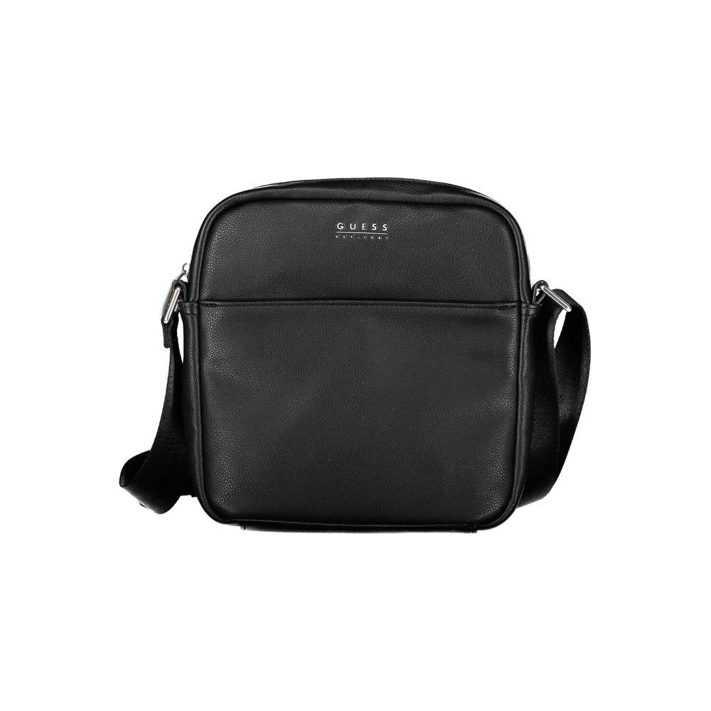 Guess Jeans Sleek Black Polyethylene Shoulder Bag Guess Jeans