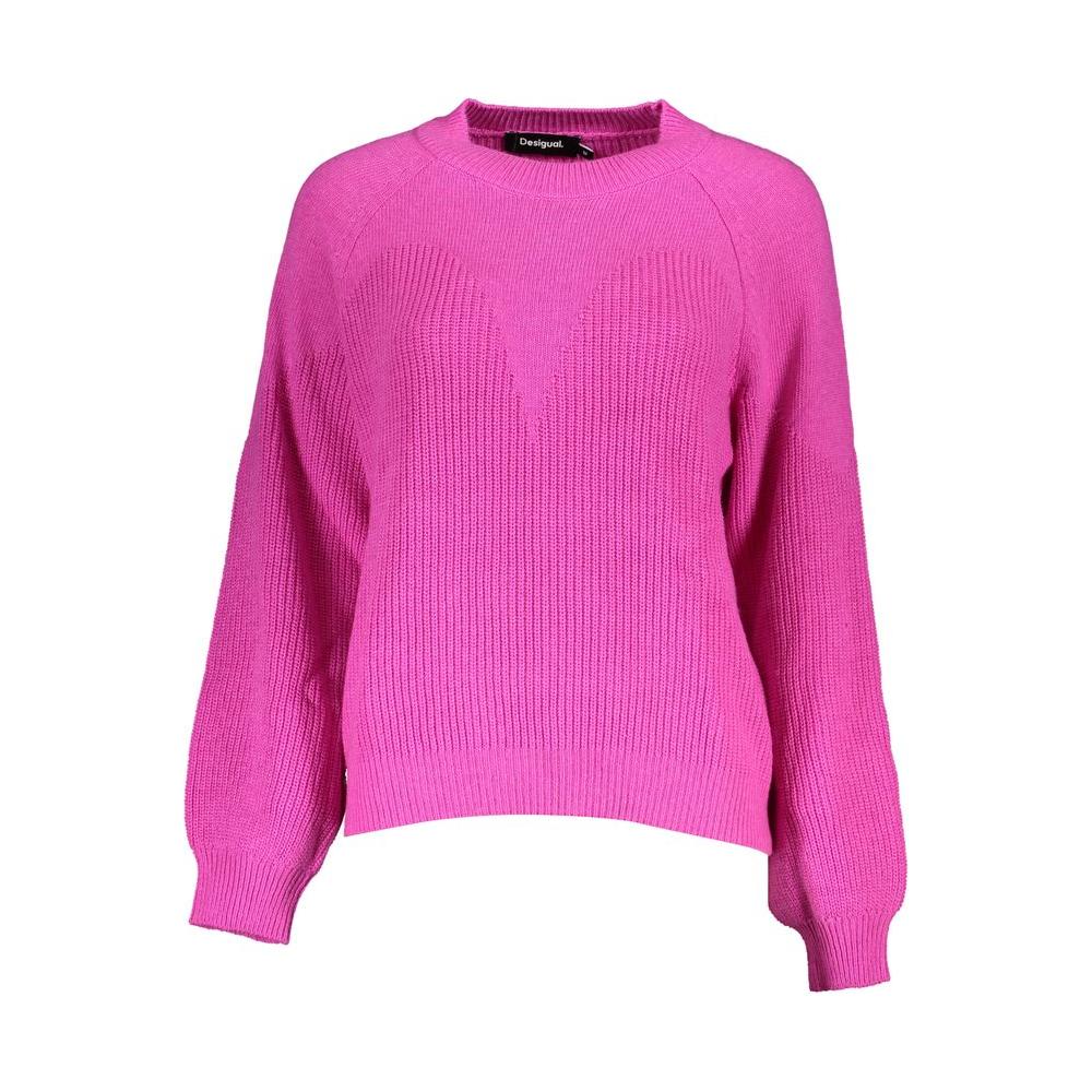 Desigual Chic Turtleneck Sweater with Contrast Detailing Desigual