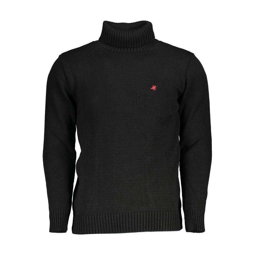 U.S. Grand Polo Elegant Turtleneck Embroidered Sweater U.S. Grand Polo