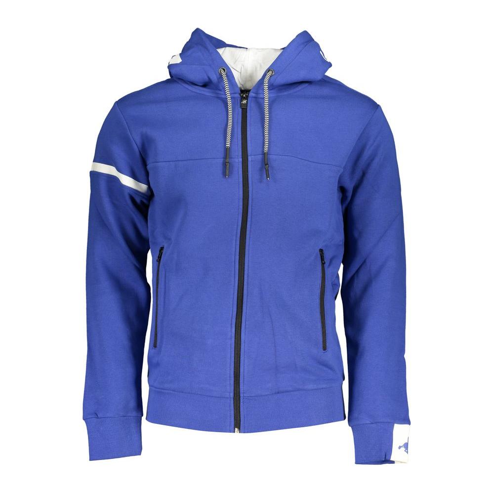 U.S. Grand Polo Classic Blue Hooded Fleece Sweatshirt U.S. Grand Polo