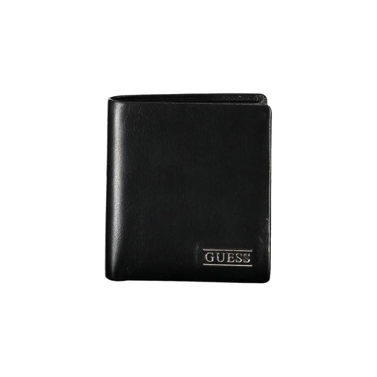 Guess Jeans Elegant Black Leather Wallet for Men Guess Jeans