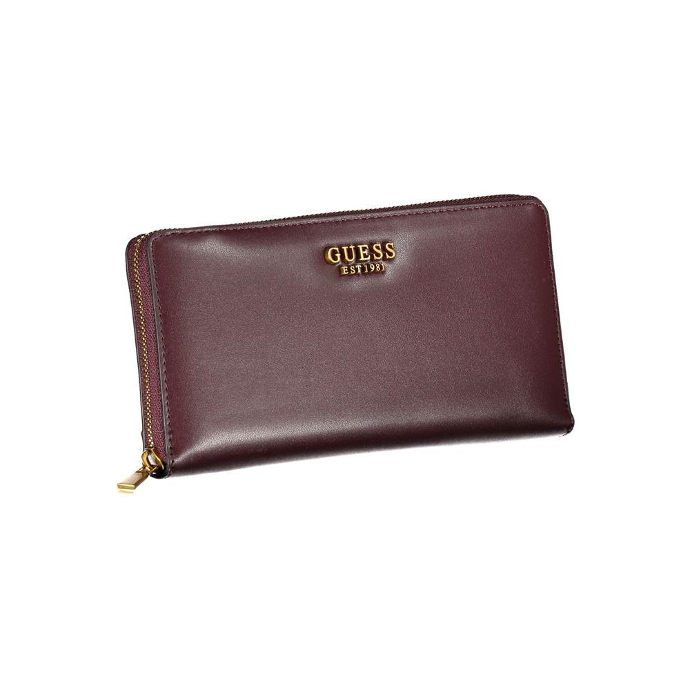 Guess Jeans Elegant Triple Compartment Purple Wallet Guess Jeans