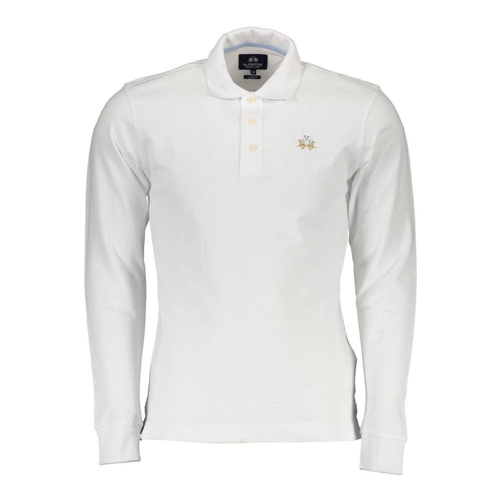 La Martina Elegant Slim Fit Polo with Embroidery Details La Martina