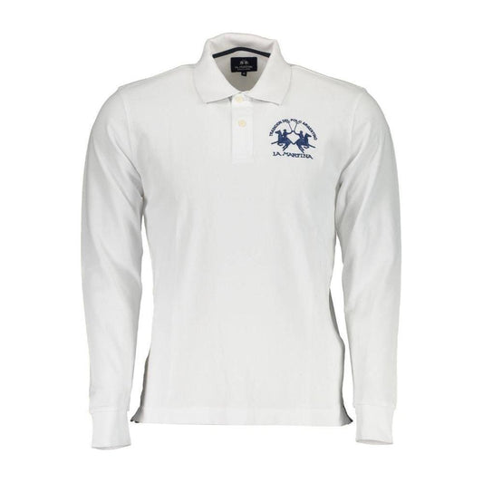 La Martina Elegant Long-Sleeved Polo with Contrast Detailing La Martina