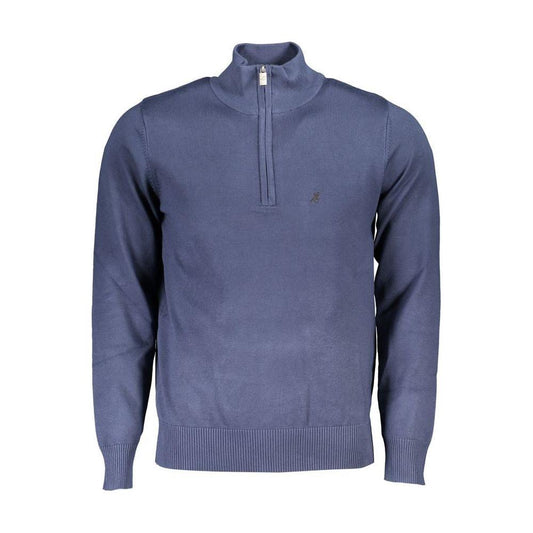 U.S. Grand Polo Elegant Blue Half-Zip Sweater U.S. Grand Polo